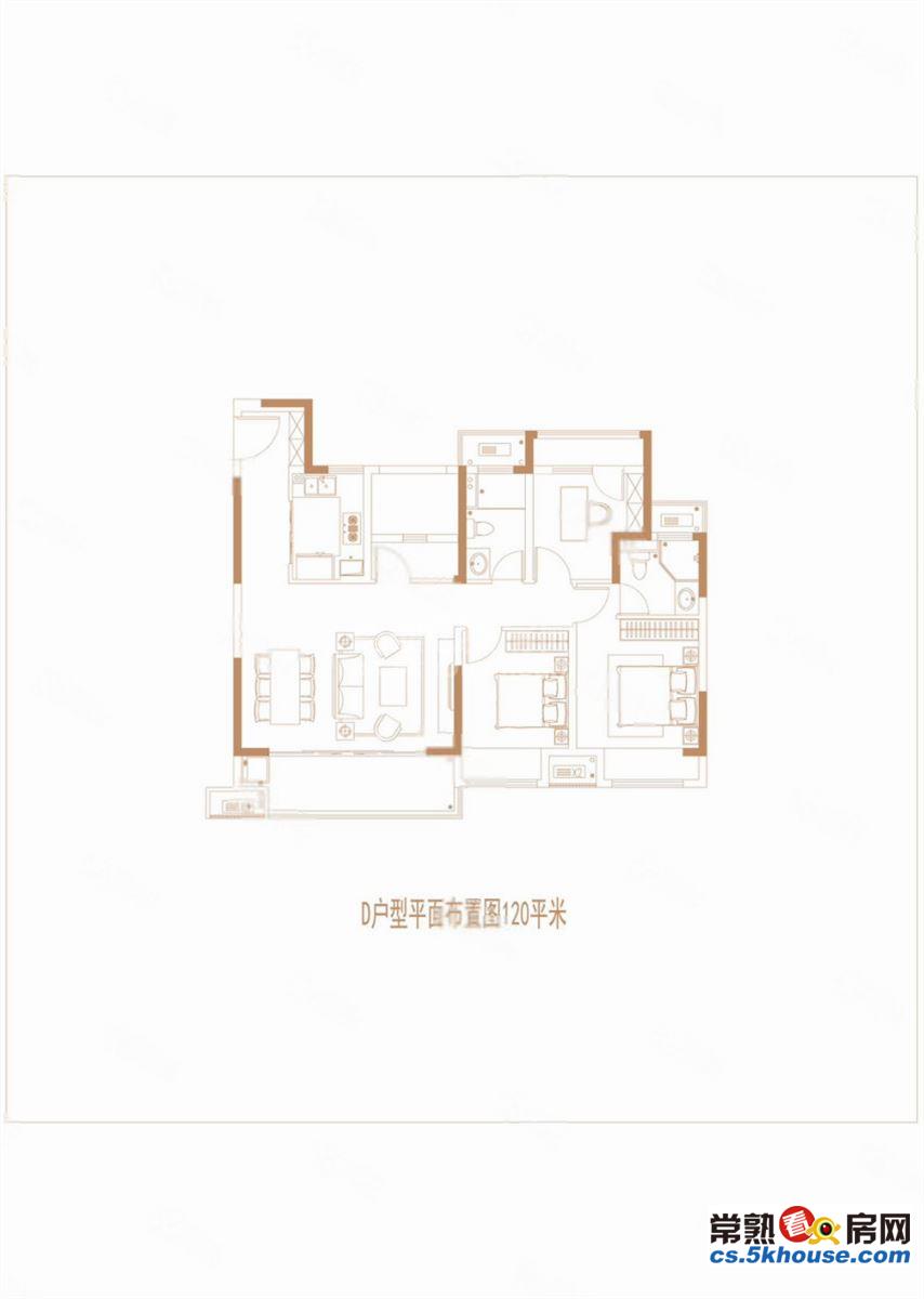 金域蓝湾3房2厅2卫纯毛坯100万满两年房东诚意出售