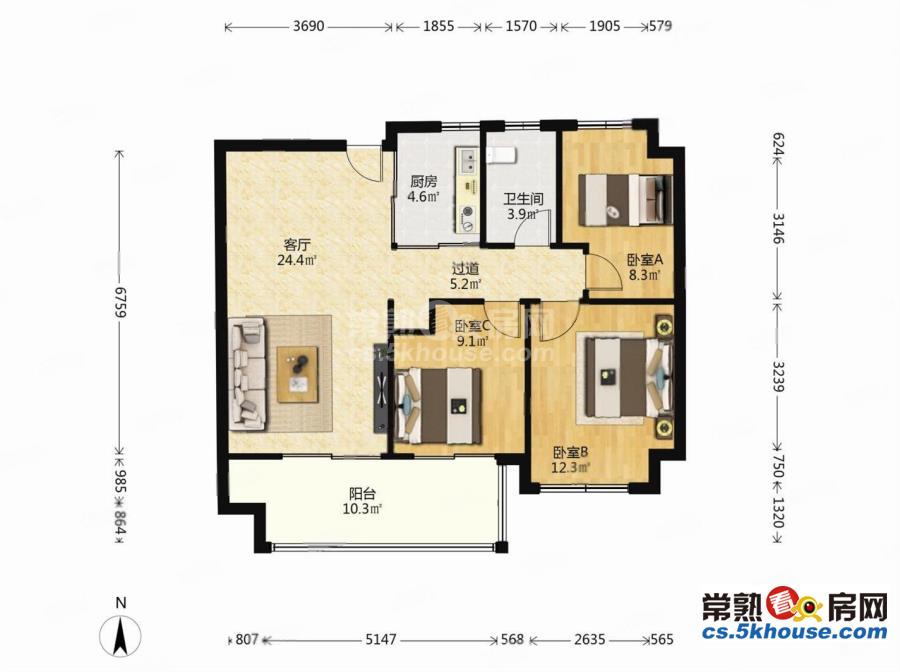 j新上好房急售婚装全新未住价格可谈房东诚心出有钥匙