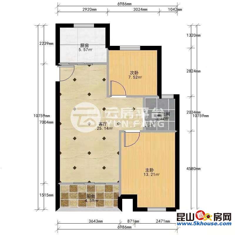 森隆滿園森鄰里 85萬 2室2廳1衛(wèi) 毛坯 實(shí)誠價格,換房急售