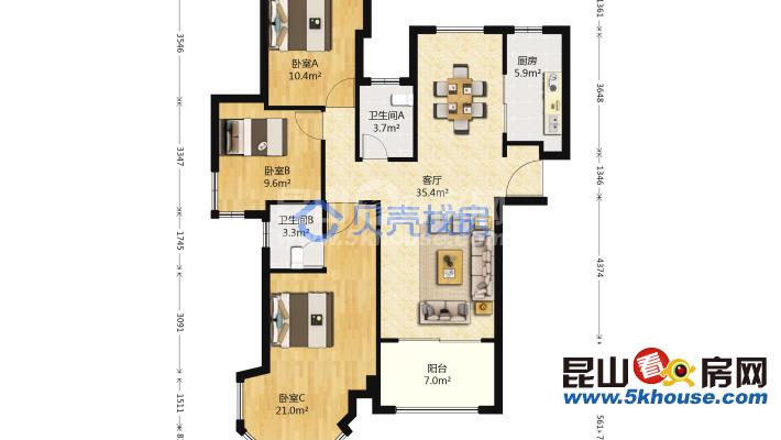 中南世紀(jì)城 300萬 3室2廳2衛(wèi) 精裝修 ,住家精裝修 有鑰匙帶您看