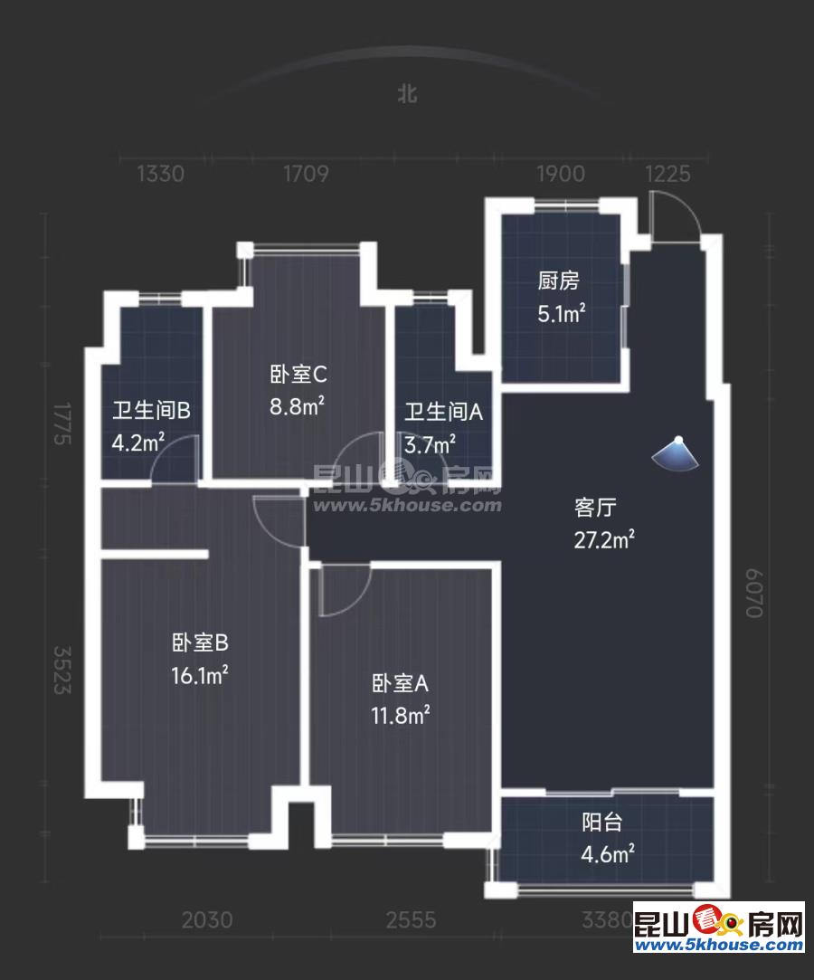 世茂東壹號 298萬 3室2廳2衛(wèi) 精裝修 ,你可以擁有,理想的家