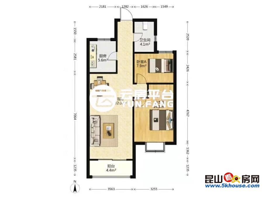 建滔朗峰裕花園 168萬 2室2廳1衛(wèi) 精裝修 位置好、格局超棒、現(xiàn)在空置、隨時(shí)入住