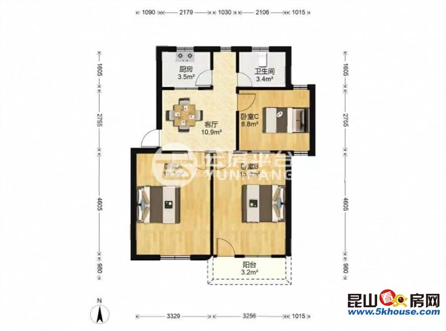 柏庐新村 医疗配套成熟 商品住宅 南北通透 近地铁 精装好房