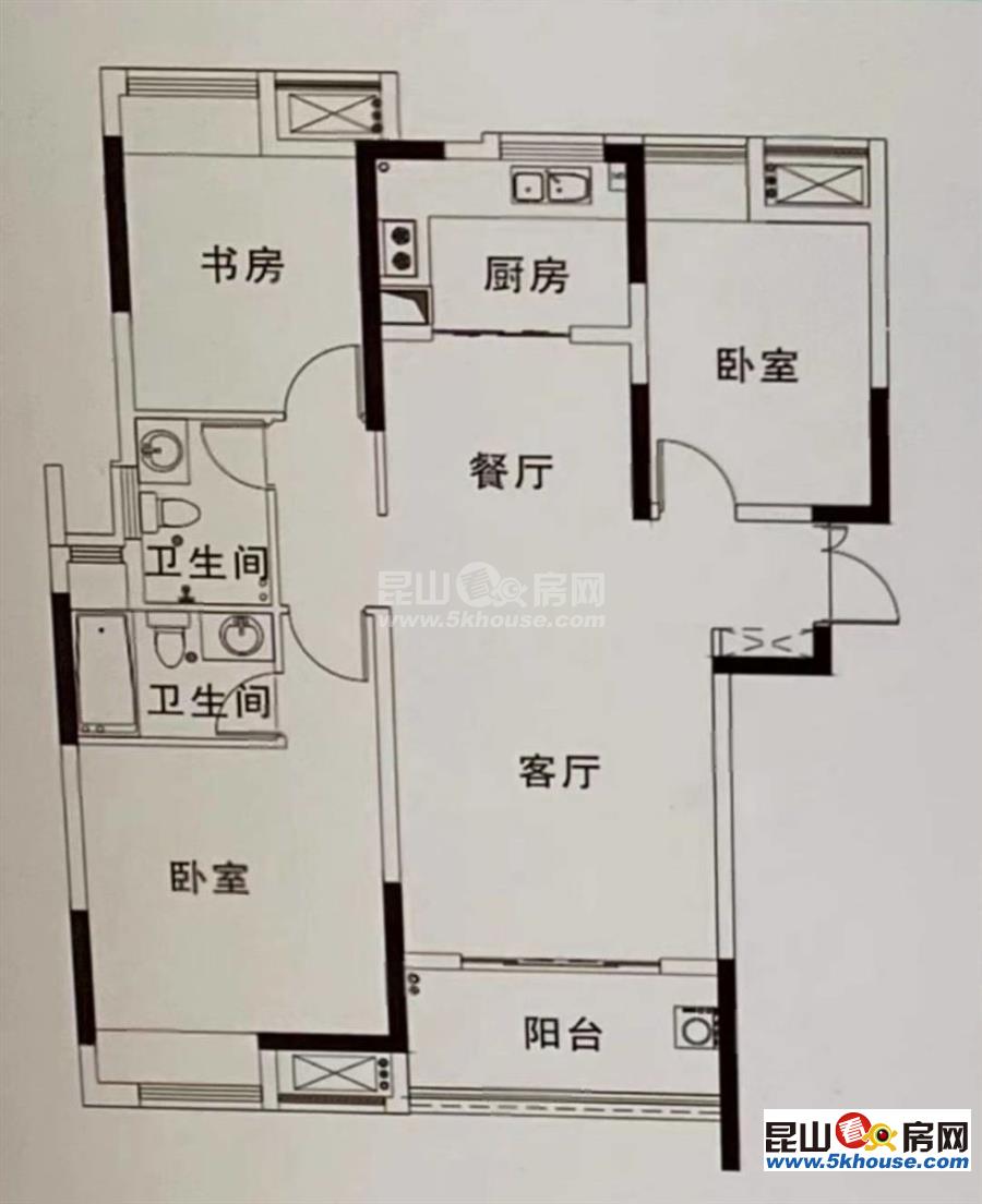 团结新村二楼三室精装10平