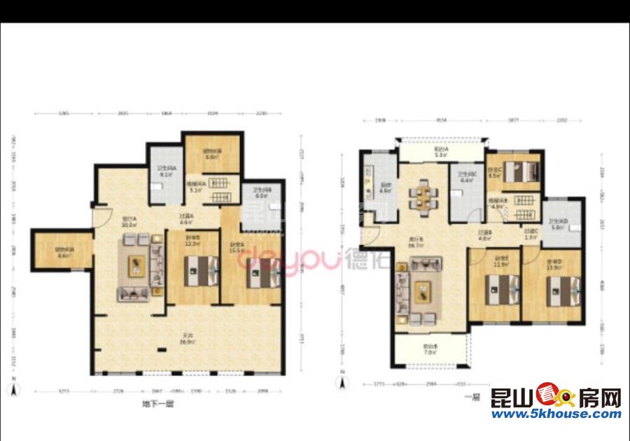 珠江御景 270萬 5室2廳3衛(wèi) 毛坯 ,高品味生活從點擊此房開始