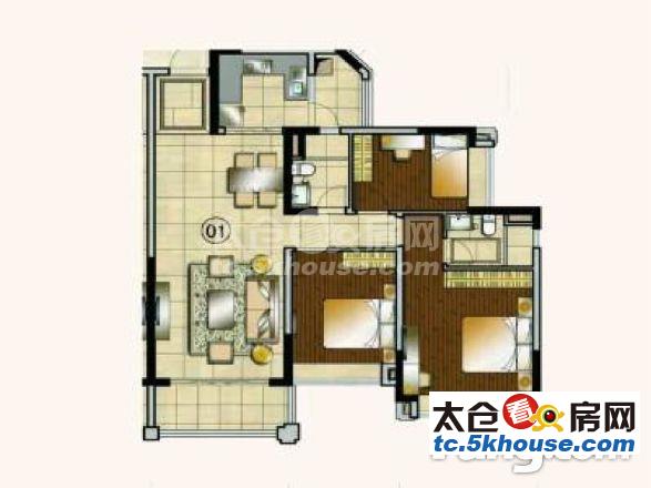 湖语颂 155万 3室2厅2卫 精装修 隆重出售,快快