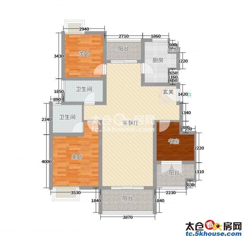 沙溪金溪佳苑118万3室2厅2卫精装修房东急卖