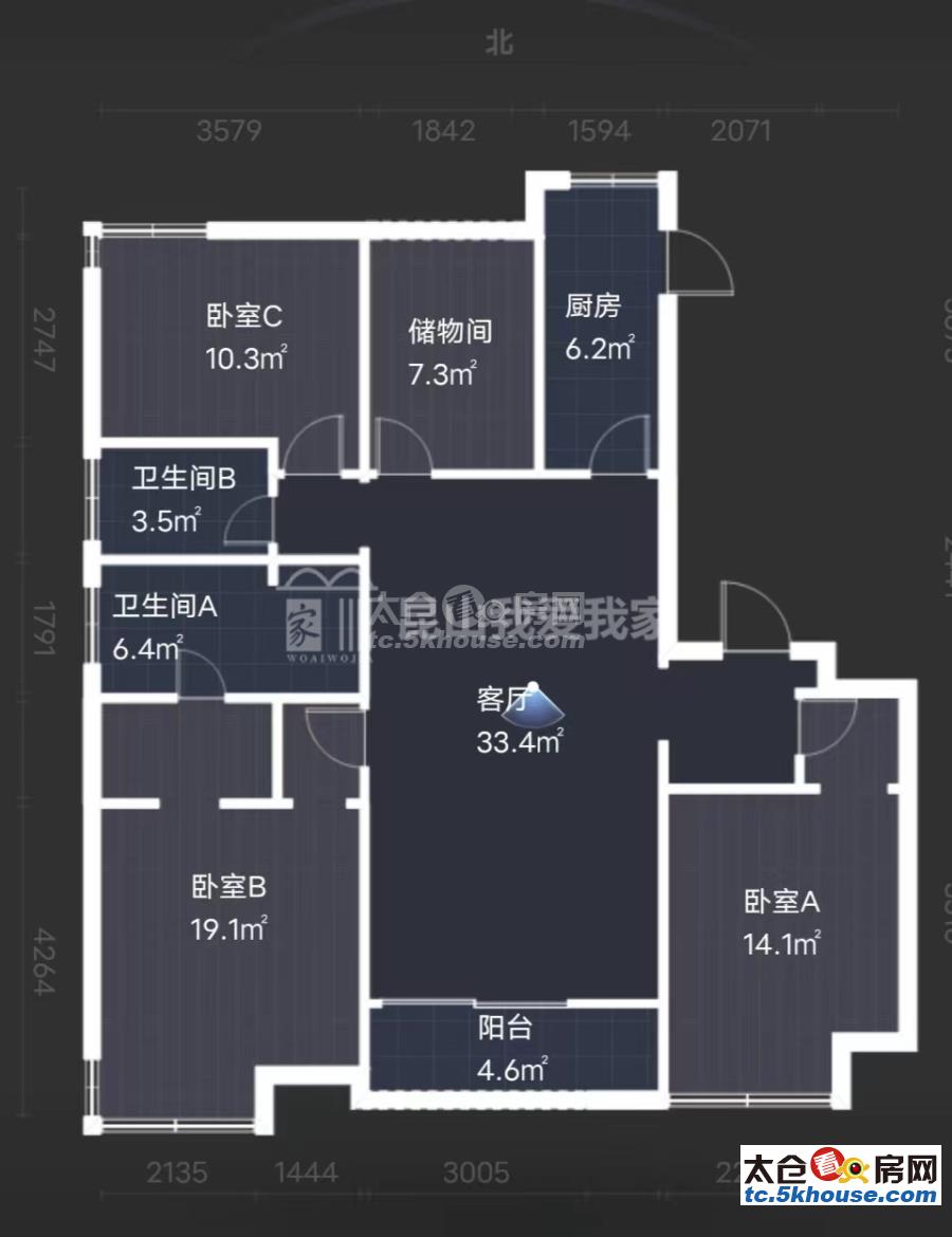 房东急售海域天境 290万 4室2厅2卫 精装修 价格低急售可谈