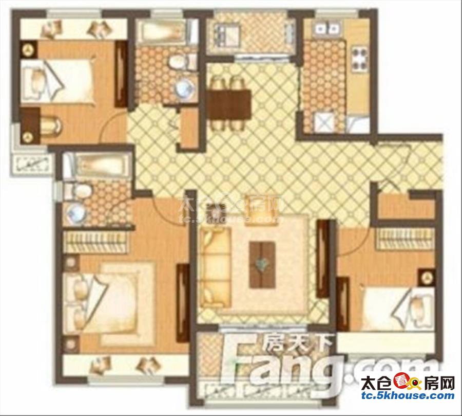 昌平小区 143万 3室2厅2卫 简单装修 的地段,住家舒适!