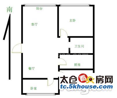 名都花苑 65万 3室2厅1卫 精装修 非常安静笋盘出售