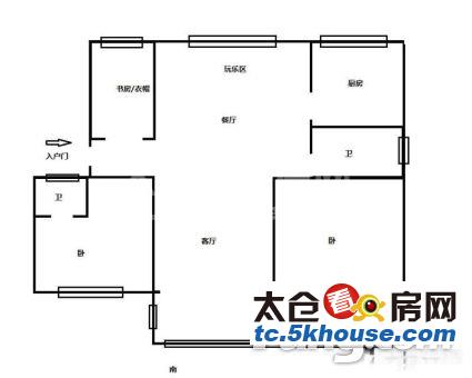 太丰小区 65万 3室2厅1卫 精装修 , 经典复式 别墅般享受