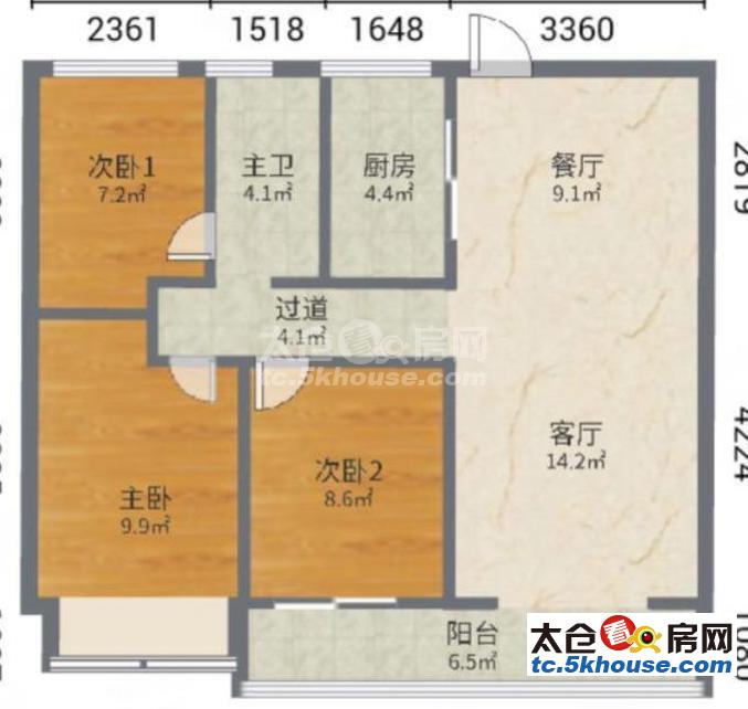 太仓客运站旁 精装修拎包入住 捡漏好房 随时看房