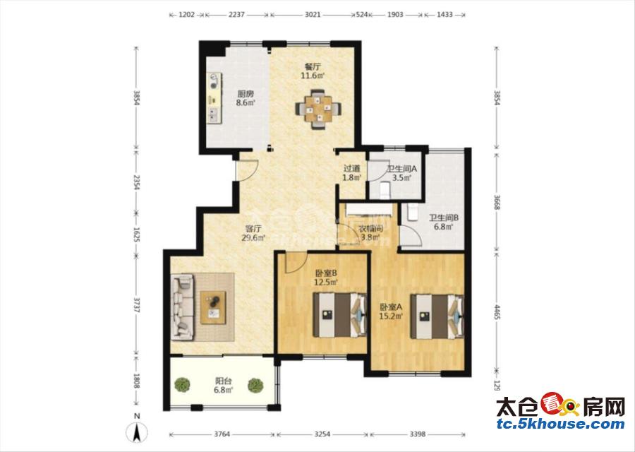 奇闻,浙建滨江丽都买3室2厅2卫2个花园 你信不信?