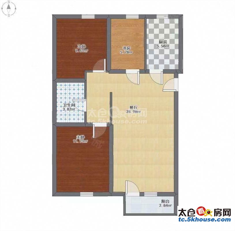 临江景苑 65万 3室2厅1卫 精装修隆重出售快快抢购