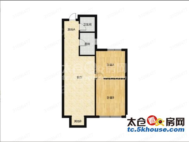 低价出租复游城183太仓 2700元月 2室2厅1卫 精装修 随时带看