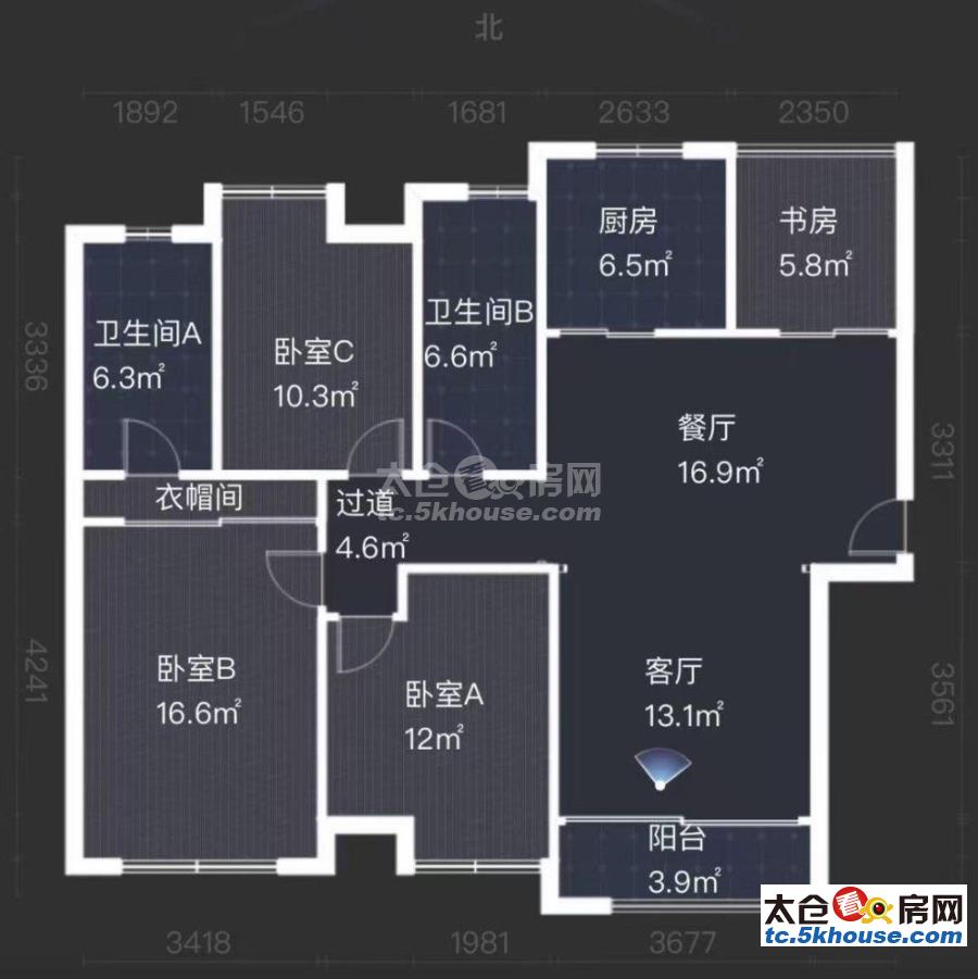 绿地城 160万 4室2厅2卫 精装修 阔绰客厅超大阳台身份象征价格堪比毛坯房