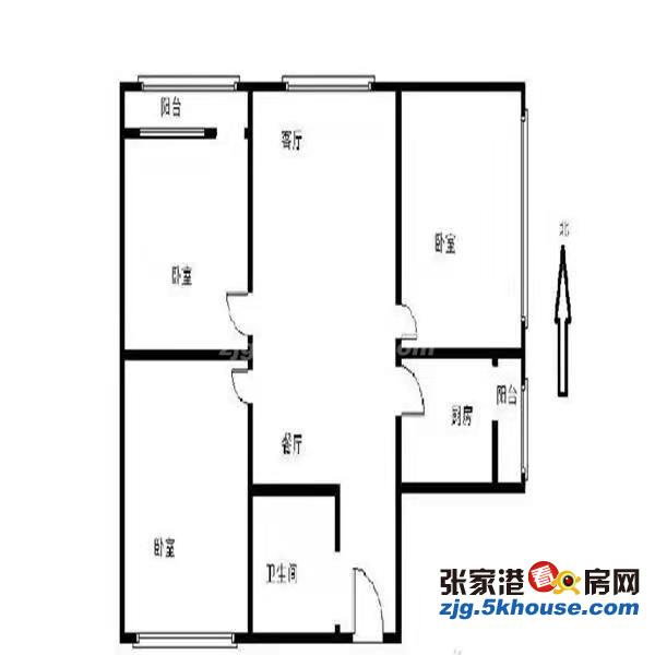 农联家园 92.8万 3室2厅1卫 毛坯 ,真诚出售,升值潜力无限