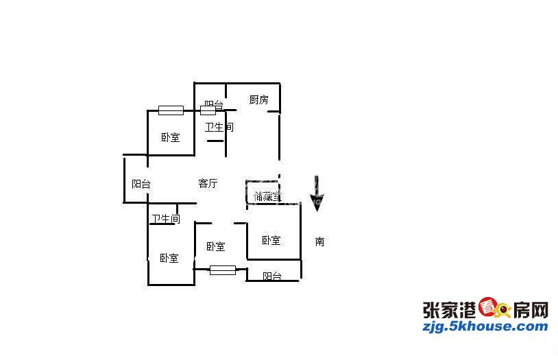 帝景豪园 洋房大平层 320万 173平方 7楼 4室2厅2卫 豪华装修,