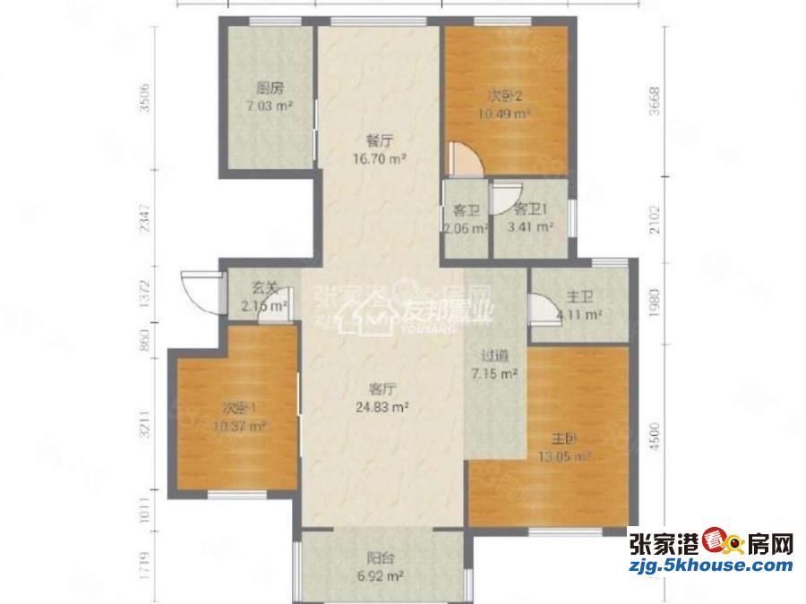 农联家园 103万 3室2厅2卫 毛坯 价格真实机会难得快上车