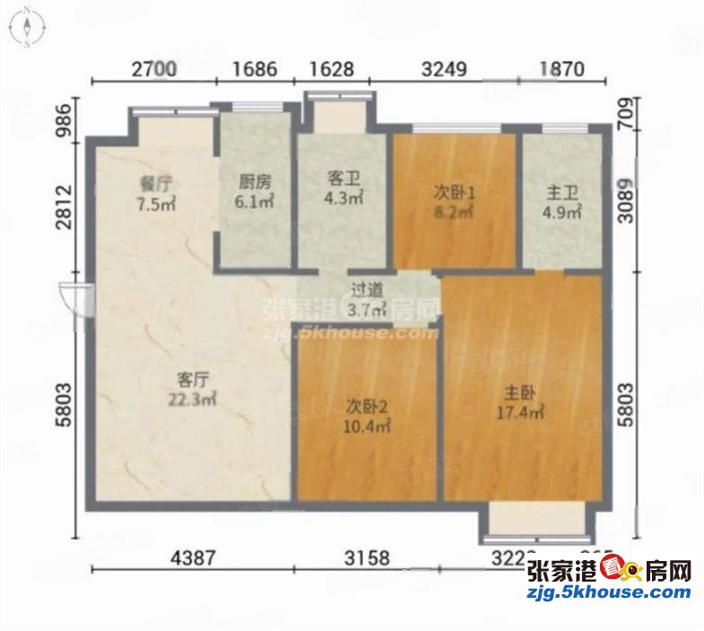 保利熙悦 3室2厅2卫 电梯房 120平 精装修  拎包入住