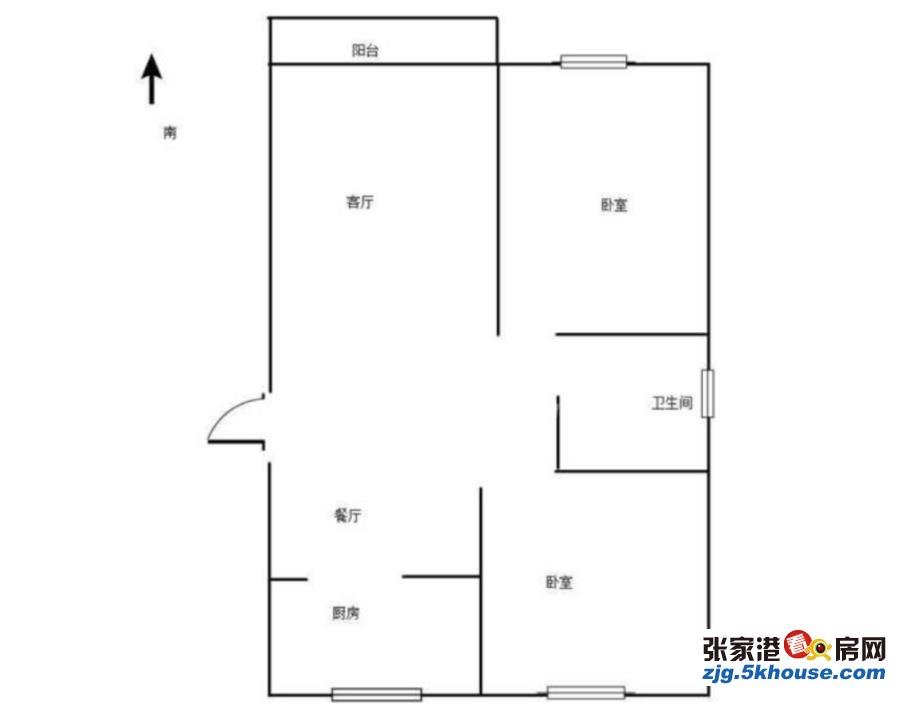 重点推荐,房主诚售陈东庄花苑好楼层 100万 2室2厅1卫 精装修