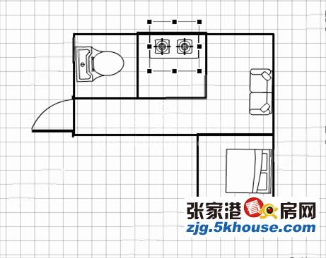 航杨新村电梯8楼精装单室套房有钥匙2.5万一年