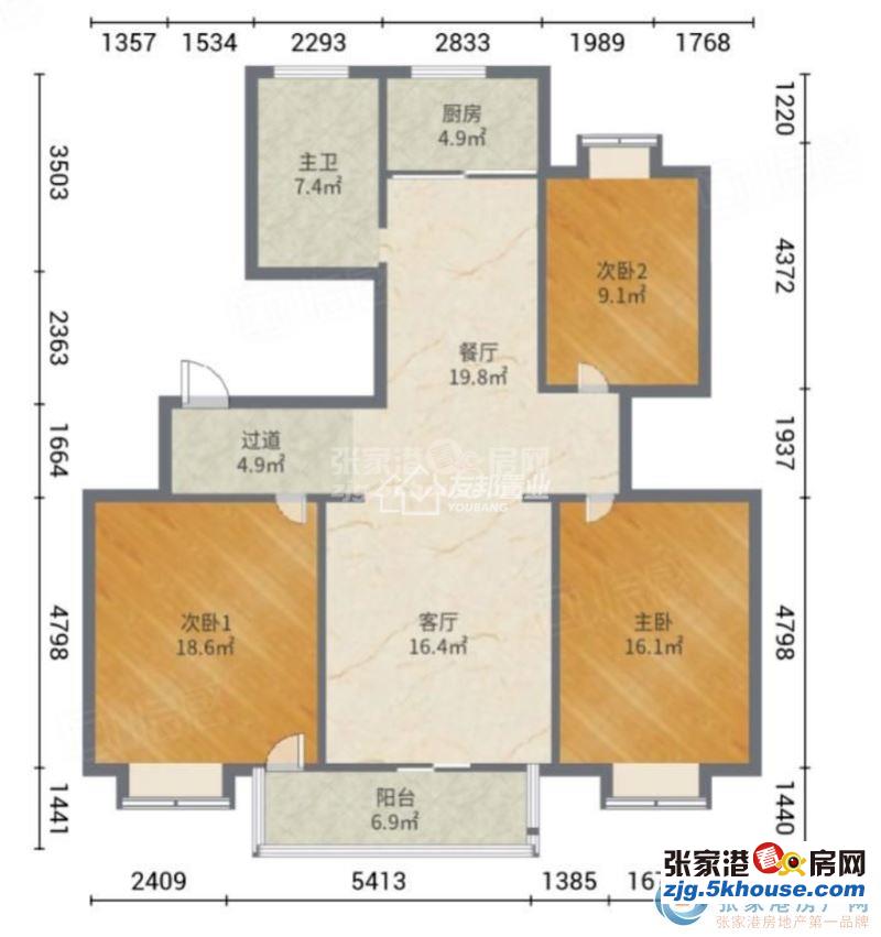 世纪新城电梯6楼精装三室,满五年有车库,看房随时