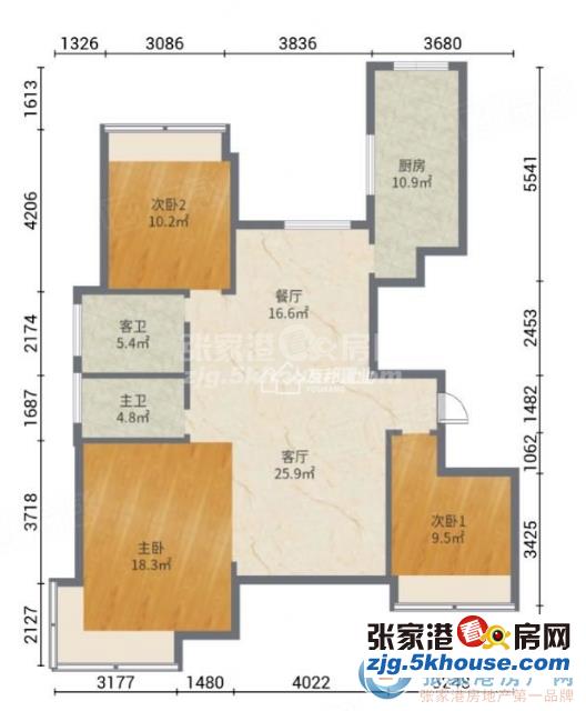 保真急售缇香世家 134平 精装四室 170万包车位