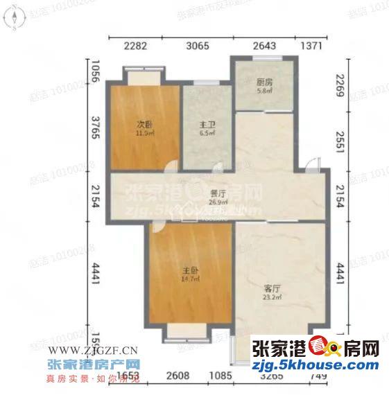 景巷花苑 2楼 98平方 精致装修 二室 89万白鹿+梁丰有自库