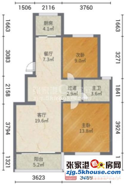 保真急售前溪锦苑 99平 精装二室 99.9万