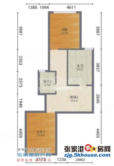 建发御珑湾下叠 1楼 251平方 四室 350万元