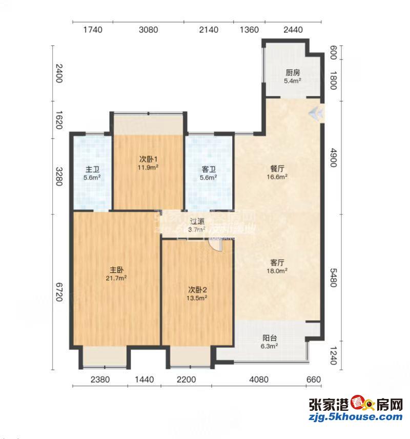 文昌小区 58万 3室2厅2卫 毛坯 ,现在出售