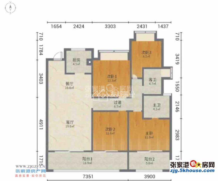 建发御珑湾139平方 四室两卫 230万带车位房东诚心出售