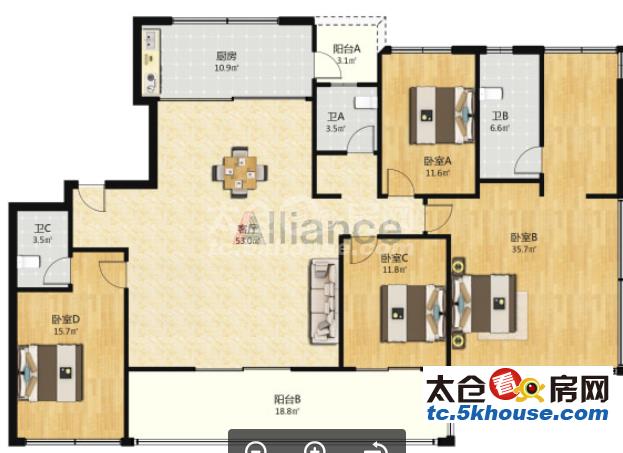 建发朗月189平 430万 4室2厅3卫 精装修 !大户型,生三胎也不用换房了!_太仓市区建发朗月二手房_4室2厅3卫189平方430万元 ...